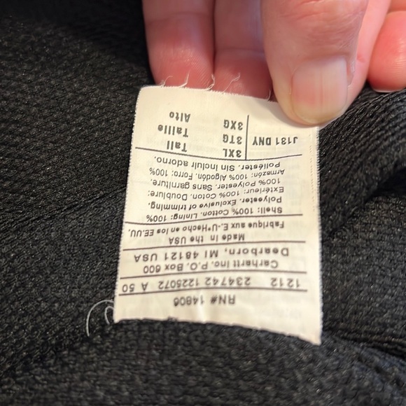 Carhartt Navy Duck Mesh Lined Hoody style Jacket - Picture 12 of 16